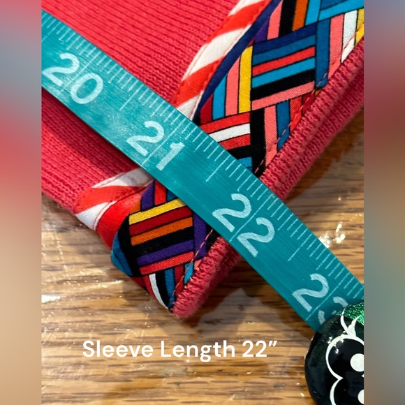 Koos of Course Silk & Cotton Cardigan Mixed Media Art to Wear Flamboyant Medium - Picture 13 of 16